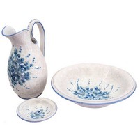 CERAMICA X LAVABO DERUTA DECORATA